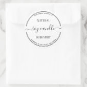Modern Eenvoudige Kaars Schoonheid Spa Label (Tas)