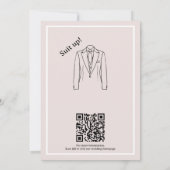 Modern Eenvoudige Silhouet Minimalistisch Kaart (Achterkant)