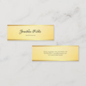 Modern Eenvoudige Sjabloon Elegant Glamoureus Faux Mini Visitekaartje (Voorkant / Achterkant)