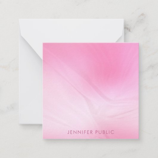 Modern Eenvoudige Sjabloon Elegant Roze Trendy (Voorkant)