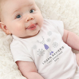Modern Eerste Kerst Cozy Rendier Romper