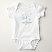 Modern Eerste Kerst Cozy Rendier Romper (Voorkant)