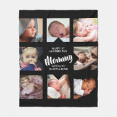 Modern | Eerste Moederdag | Foto Collage Fleece (Voorkant)