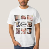 Modern | Eerste Vaderdag | Fotocollage T-shirt (Voorkant)