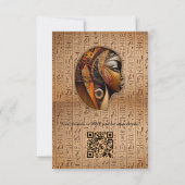 Modern Egyptisch, Islamitisch, Arabisch & Afrikaan Bedankkaart (Achterkant)