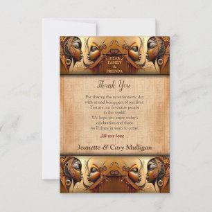 Modern Egyptisch, Islamitisch, Arabisch & Afrikaan Bedankkaart