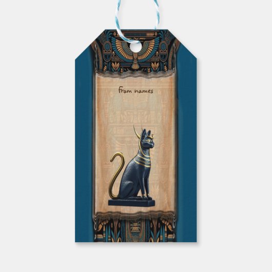 Modern Egyptisch, Islamitisch, Arabisch & Afrikaan Cadeaulabel (Achterkant)