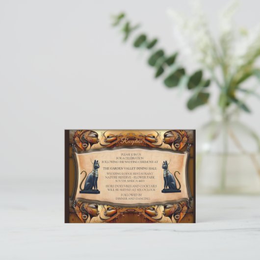 Modern Egyptisch, Islamitisch, Arabisch & Afrikaan Informatiekaartje (Staand voorkant)