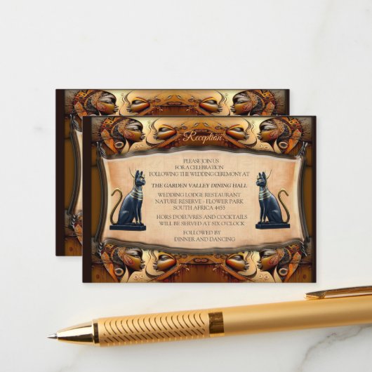 Modern Egyptisch, Islamitisch, Arabisch & Afrikaan Informatiekaartje (Voorkant / Achterkant in situ)