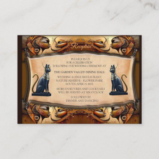 Modern Egyptisch, Islamitisch, Arabisch & Afrikaan Informatiekaartje (Voorkant)