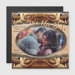 Modern Egyptisch, Islamitisch, Arabisch & Afrikaan Magnetische Uitnodiging