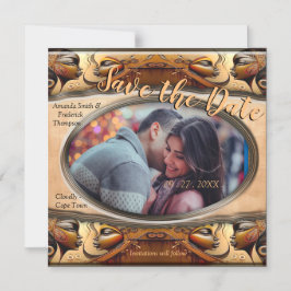 Modern Egyptisch, Islamitisch, Arabisch & Afrikaan Magnetische Uitnodiging