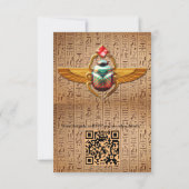 Modern Egyptisch, Islamitisch, Arabisch & Afrikaan RSVP Kaartje (Achterkant)