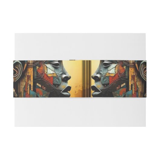 Modern Egyptisch, Islamitisch, Arabisch & Afrikaan Uitnodigingen Wikkel (Achterkant Voorbeeld)