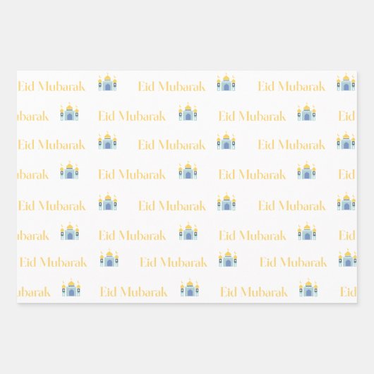 Modern Eid Mubarak cadeaupapier (Voorkant 2)