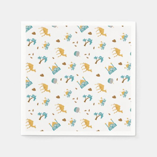 Modern Eid Mubarak Ramadan & Eid Napkins Servet (Voorkant)