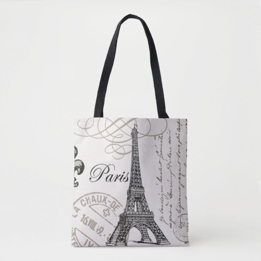 MODERN EIFFEL TOWER TOTE BAG (Voorkant)