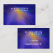 Modern eigentijds elegant ontwerp kleurrijk licht  visitekaartje (Voorkant / Achterkant)