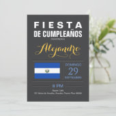 Modern: El Salvador-feest Kaart (Staand voorkant)