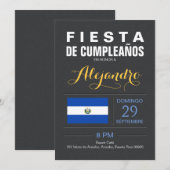 Modern: El Salvador Kaart (Voorkant / Achterkant)