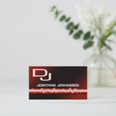 Modern Electric Professional DJ Visitekaartje (Staand voorkant)