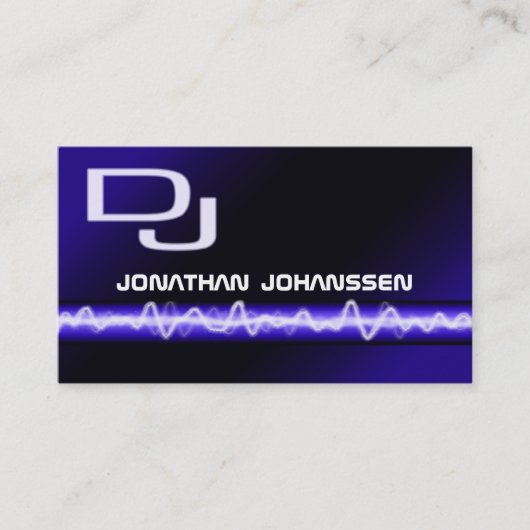 Modern Electric Professional DJ Visitekaartje (Voorkant)