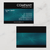 Modern - Electric Rain Dark Turquoise Visitekaartje (Voorkant / Achterkant)