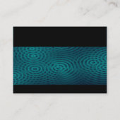 Modern - Electric Rain Dark Turquoise Visitekaartje (Achterkant)