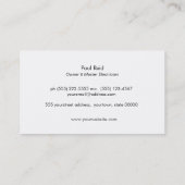 Modern Electrical Logo Yellow Visitekaartje (Achterkant)