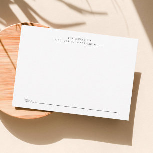 Modern Elegaant Gastenboek Notitiekaartje