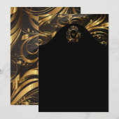 Modern Elegaant Menu of Uitnodigingen (Voorkant / Achterkant)