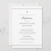 Modern Elegance Baptism Invitation Kaart (Voorkant)