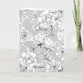 Modern Elegance Black Typography Wedding Bedankkaart (Achterkant)