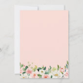 Modern Elegance Blush Floral Geometric Photo Lijst Save The Date (Achterkant)