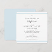 Modern Elegance Boys Baptisme Kaart (Voorkant / Achterkant)