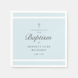 Modern Elegance Boys Baptisme Servet
