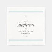 Modern Elegance Boys Baptisme Servet (Voorkant)