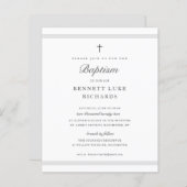 Modern Elegance Boys of Girls Baptism Invitation (Voorkant / Achterkant)