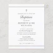 Modern Elegance Boys of Girls Baptism Invitation (Voorkant)