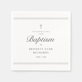 Modern Elegance Boys of Girls Baptism Napkins Servet