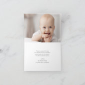 Modern Elegance Boys of Girls Baptisme Bedankkaart (Binnen)