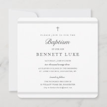 Modern Elegance Boys of Girls Baptisme