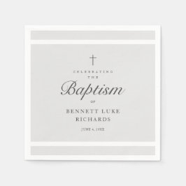 Modern Elegance Boys of Girls Baptisme Servet