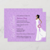 Modern Elegance Bridal Shower Invitation Kaart (Voorkant / Achterkant)