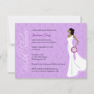 Modern Elegance Bridal Shower Invitation Kaart