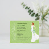 Modern Elegance Bridal Shower Kaart (Staand voorkant)