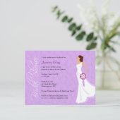 Modern Elegance Bridal Shower Kaart (Staand voorkant)