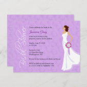 Modern Elegance Bridal Shower Kaart (Voorkant / Achterkant)