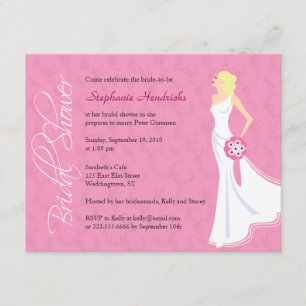 Modern Elegance Bridal Shower Kaart