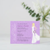 Modern Elegance Bridal Shower Kaart (Staand voorkant)